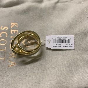 Kendra Scott - Myles band ring in gold - size 6
